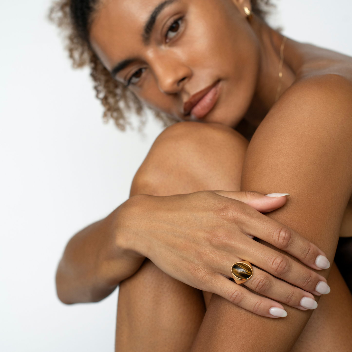Modern Tiger Signet Ring