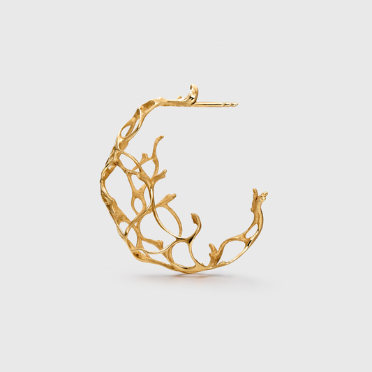 Signature Coral Hoop Earrings