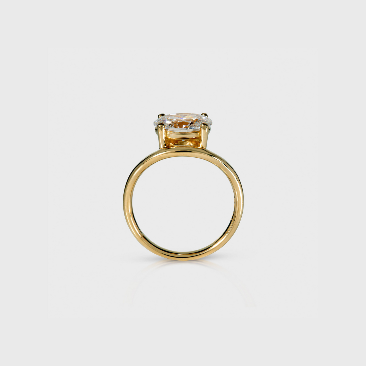 1.00ct Oval Pinky Ring