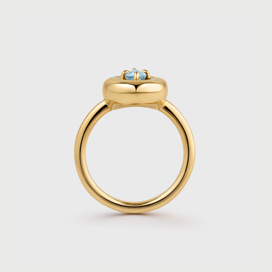 Dewdrop Marquise Pinky Ring