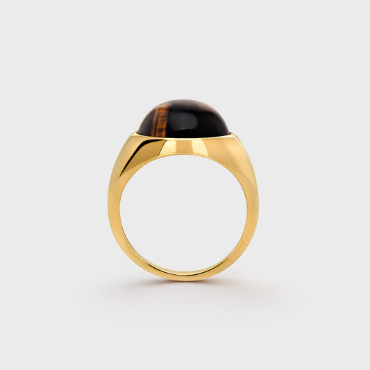Modern Tiger Signet Ring