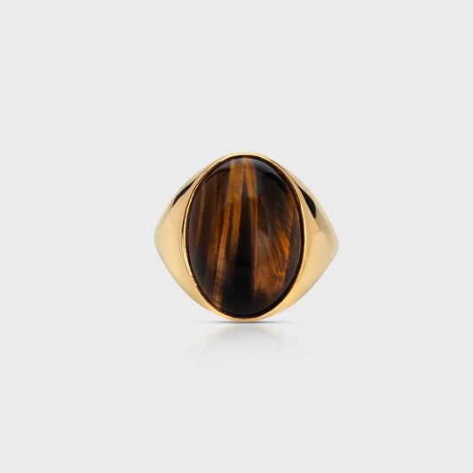 Modern Tiger Signet Ring