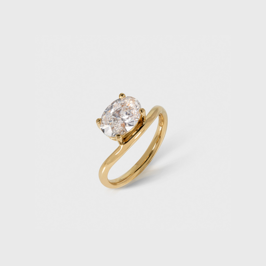 1.00ct Oval Pinky Ring