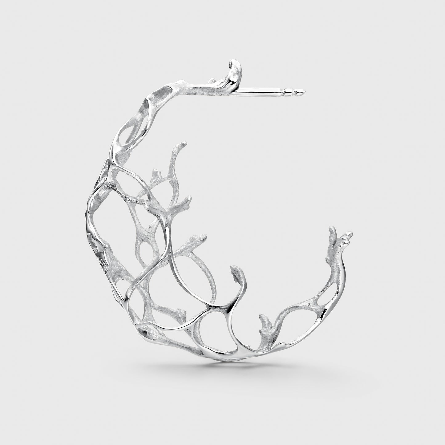 Signature Coral Hoop Earrings