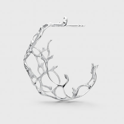 Signature Coral Hoop Earrings