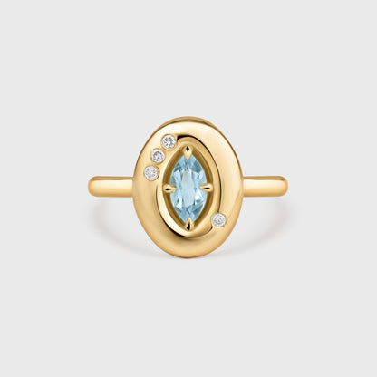 Dewdrop Marquise Pinky Ring