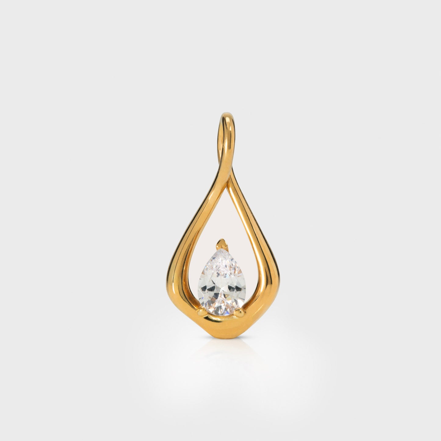 Twisted Teardrop Necklace