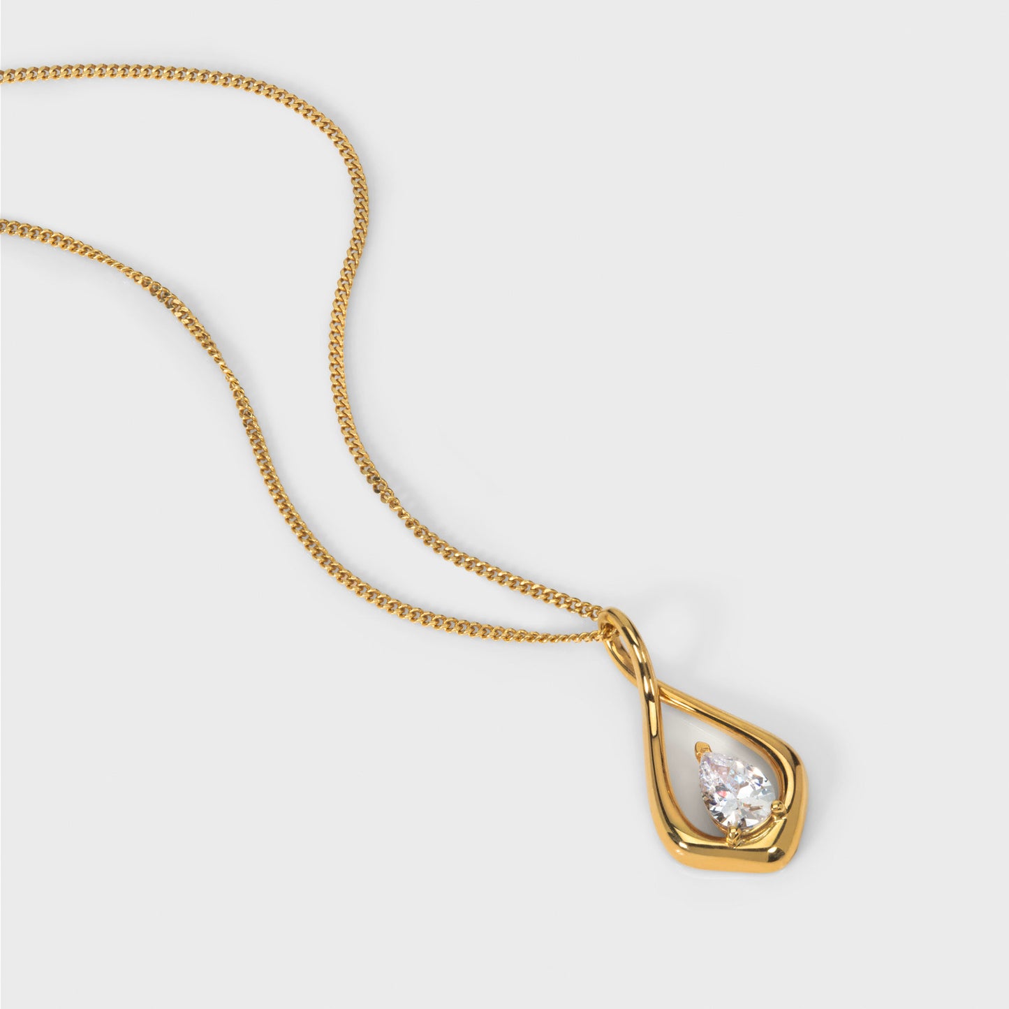 Twisted Teardrop Necklace