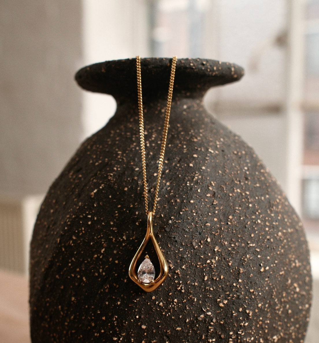 Twisted Teardrop Necklace