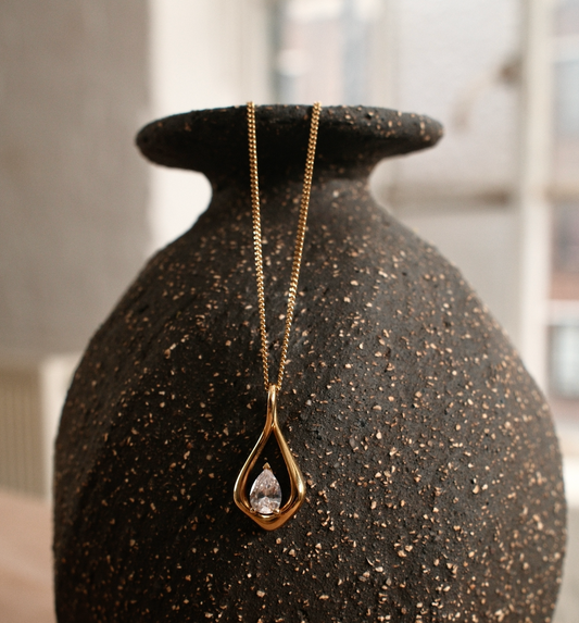 Twisted Teardrop Necklace