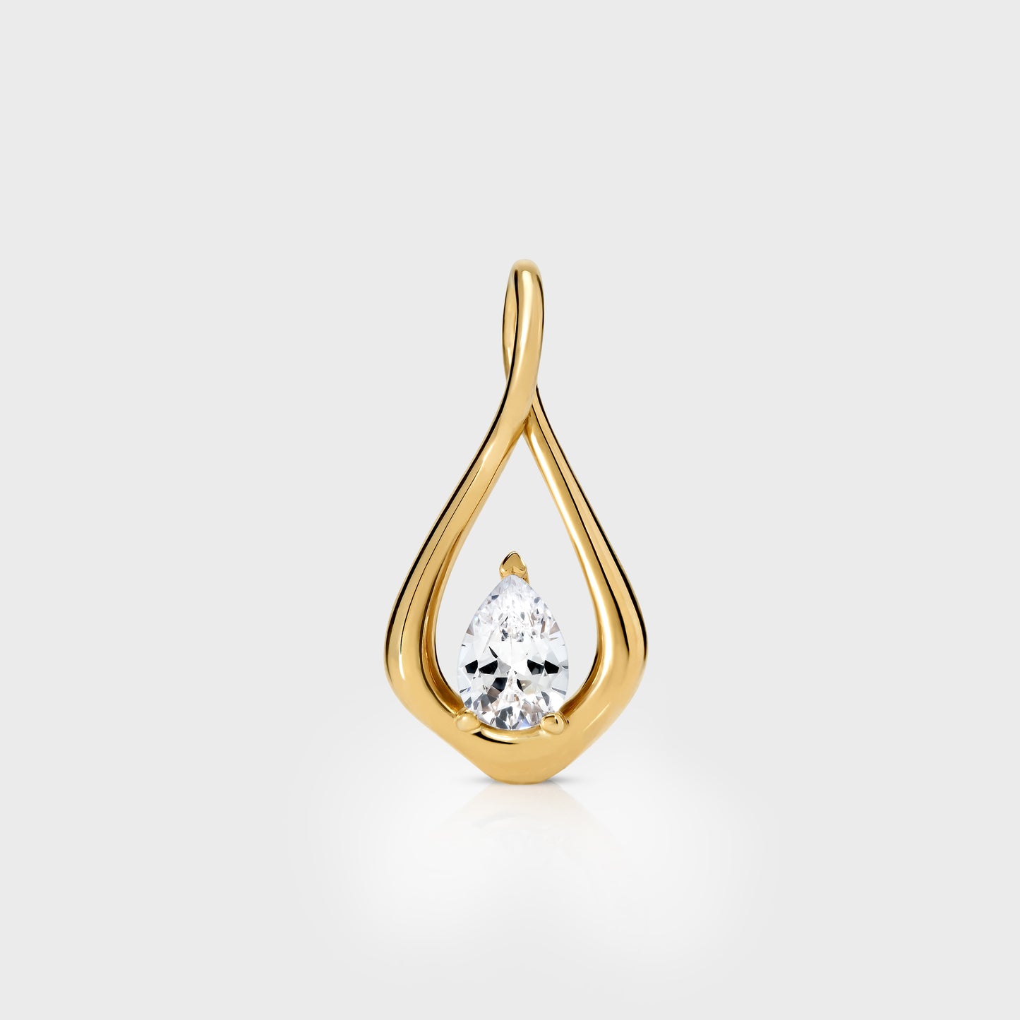 Twisted Teardrop Necklace