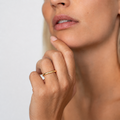 Classic Birthstone Wedding Band