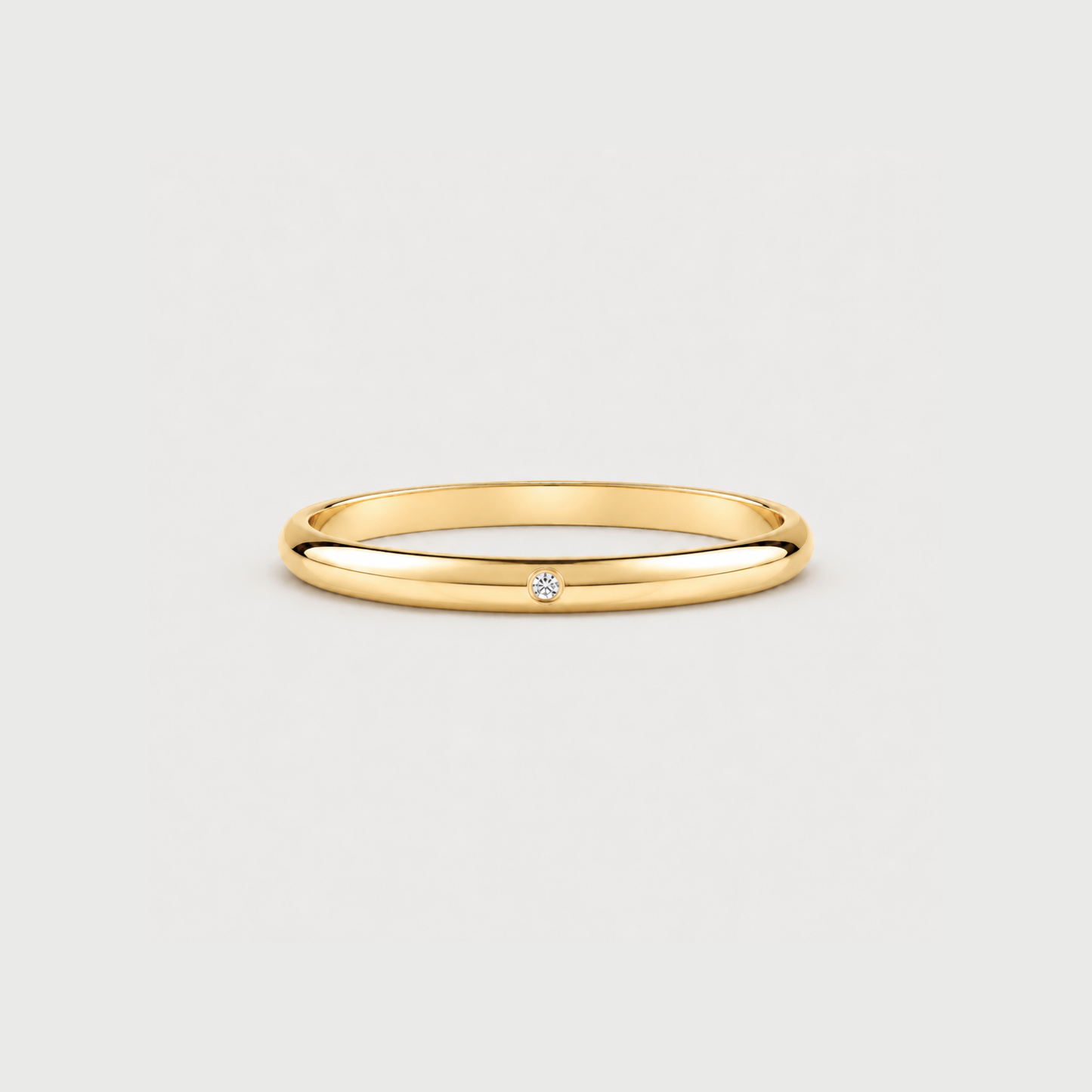 Classic Birthstone Wedding Band